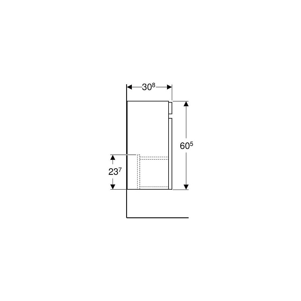 Geberit Renova Plan Unterschrank für Handwaschbecken, 1 Tür, 38,4x60,5x30,8cm, Wasch... GEBERIT-501902JK1 4025410905628 (Abb. 6)