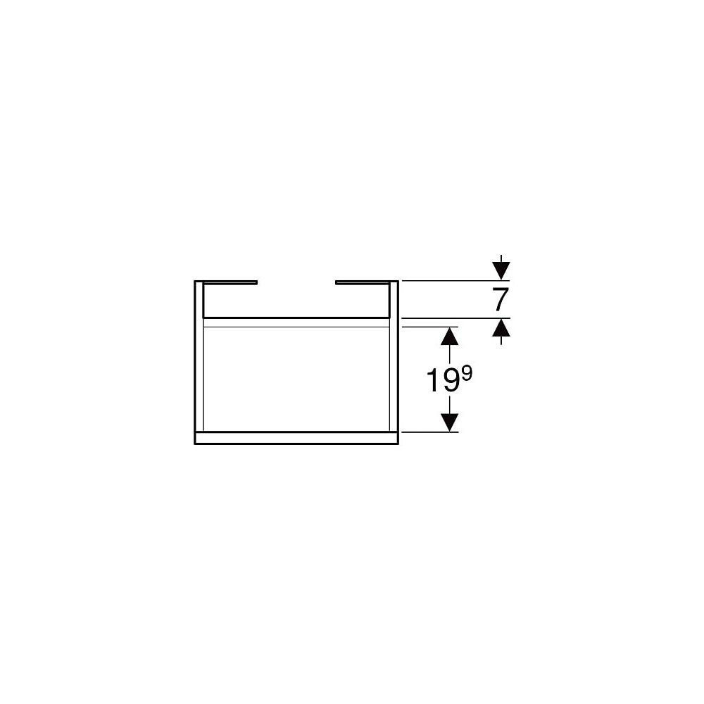 Geberit Renova Plan Unterschrank für Handwaschbecken, 1 Tür, 38,4x60,5x30,8cm, Wasch... GEBERIT-501902JK1 4025410905628 (Abb. 4)
