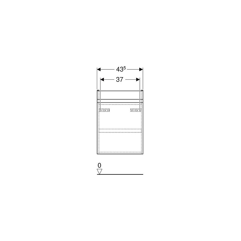 Geberit Renova Plan Unterschrank für Handwaschbecken, 1 Tür, 43,5x60,5x34,5cm, Wasch... GEBERIT-501903011 4025410905130 (Abb. 5)
