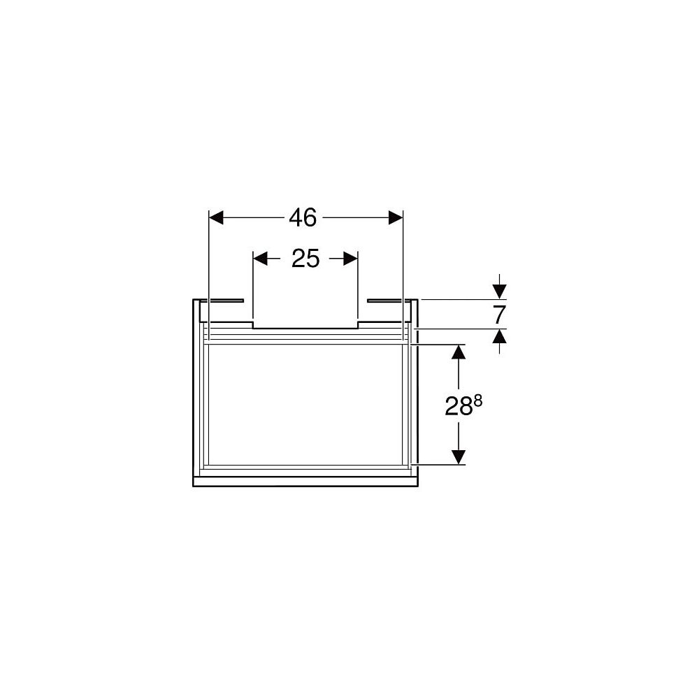 Geberit Renova Plan Unterschrank für Waschtisch, 1 Schublade, 1 Innenschublade, 53,6... GEBERIT-501905011 4025410905178 (Abb. 4)