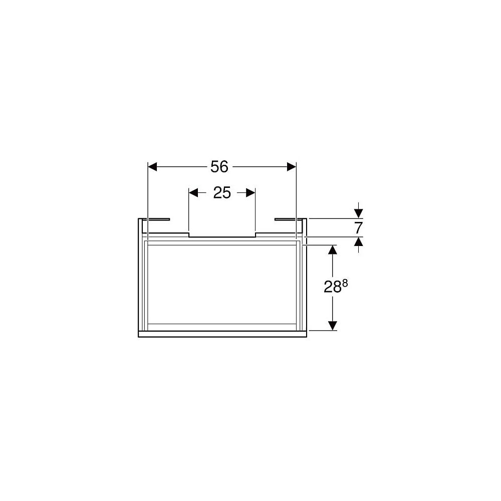 Geberit Renova Plan Unterschrank für Waschtisch, 1 Schublade, 1 Innenschublade, 63,4... GEBERIT-501907JK1 4025410905727 (Abb. 4)