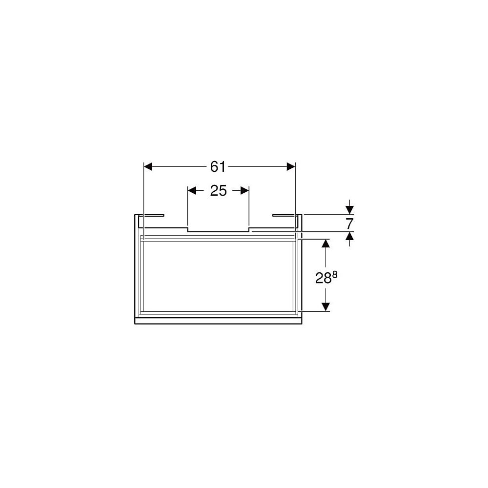 Geberit Renova Plan Unterschrank für Waschtisch, 1 Schublade, 1 Innenschublade, 68,2... GEBERIT-501908011 4025410905239 (Abb. 4)