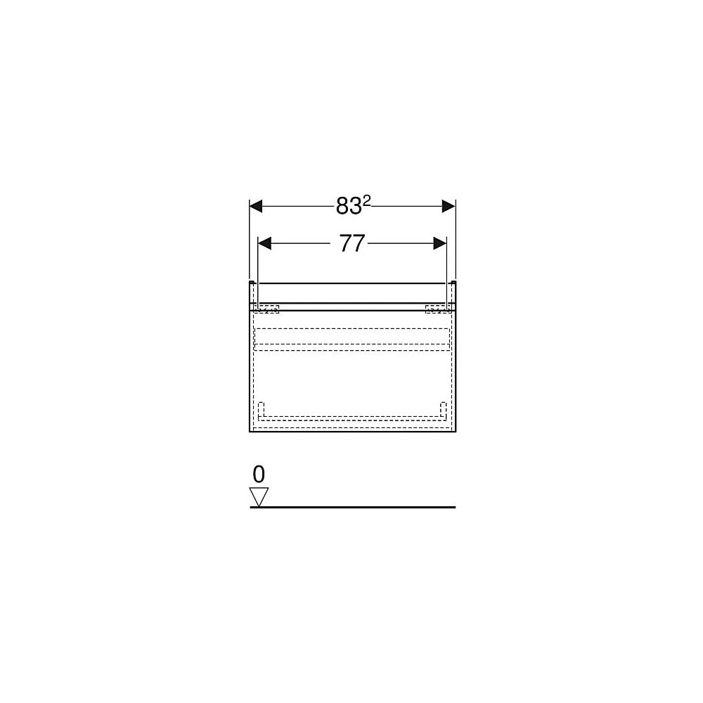 Geberit Renova Plan Unterschrank für Waschtisch 1 Schublade, 1 Innenschublade, 83,2x... GEBERIT-501910001 4025410905260 (Abb. 5)