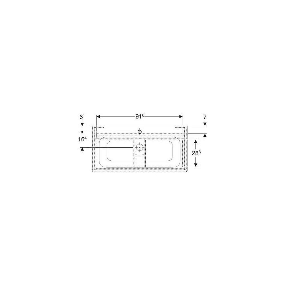 Geberit Renova Plan Set Möbelwaschtisch 100cm, Unterschr., 1 Schubl./1 Innenschubl.,... GEBERIT-501917JR1 4025410905932 (Abb. 4)