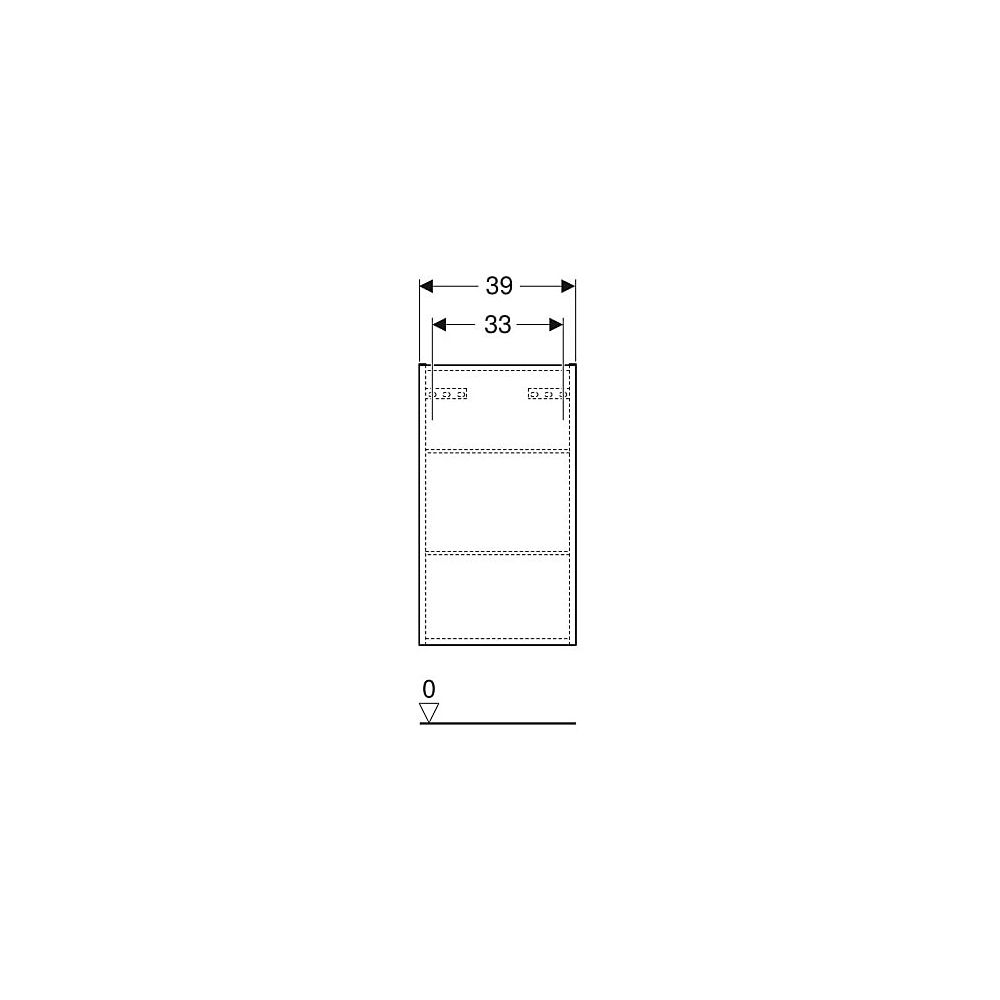 Geberit Renova Plan Hängeschrank mit 1 Tür, 39x70x17,3cm, Nussbaum hickory/Folie str... GEBERIT-501920JR1 4025410905970 (Abb. 5)