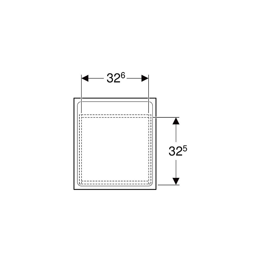 Geberit Renova Plan Seitenschrank 1 Schublade, 40x55x44,5cm, Lava lackiert matt... GEBERIT-501913JK1 4025410905840 (Abb. 4)
