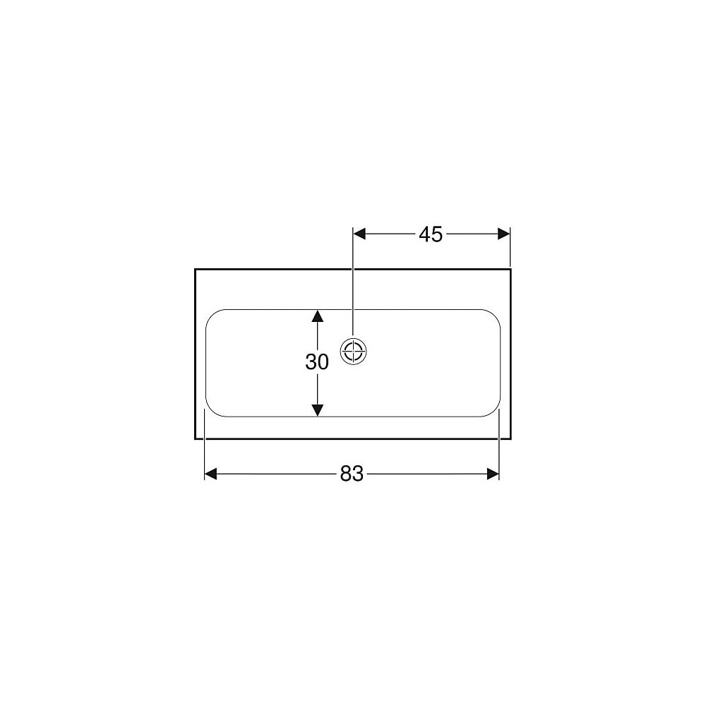 Geberit iCon Light Waschtisch, Breite 90cm, Tiefe 48cm, ohne Hahnloch, ohne Überlauf... GEBERIT-501836007 4025410894793 (Abb. 5)