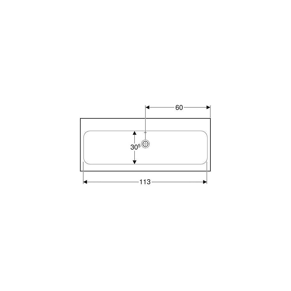 Geberit iCon Light Waschtisch, Breite 120cm, Tiefe 48cm, ohne Hahnloch, Überlauf sic... GEBERIT-501837004 4025410894847 (Abb. 5)