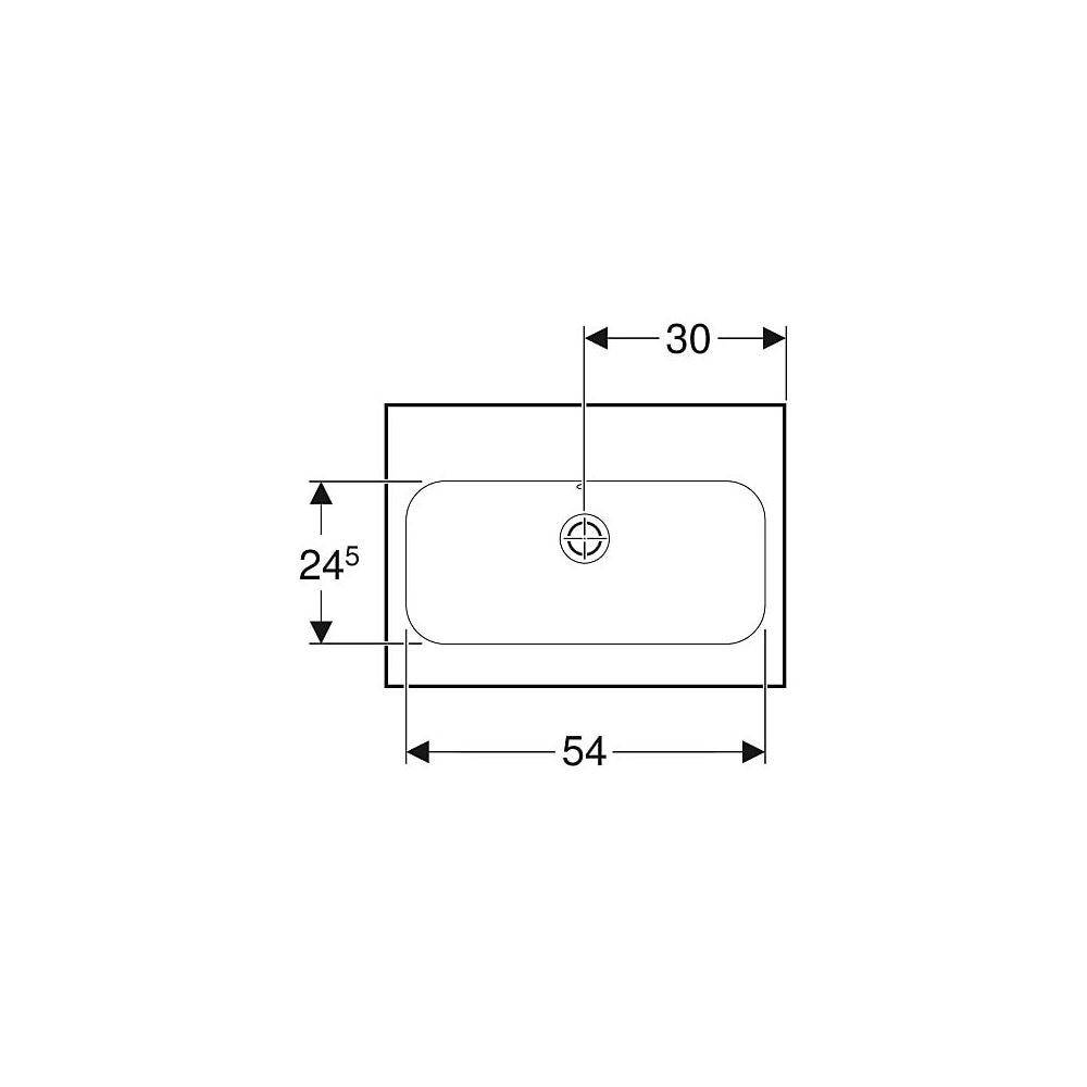 Geberit iCon Light Waschtisch verkürzte Ausladung, Breite 60cm, Tiefe 42cm, ohne Hah... GEBERIT-501841007 4025410895196 (Abb. 4)
