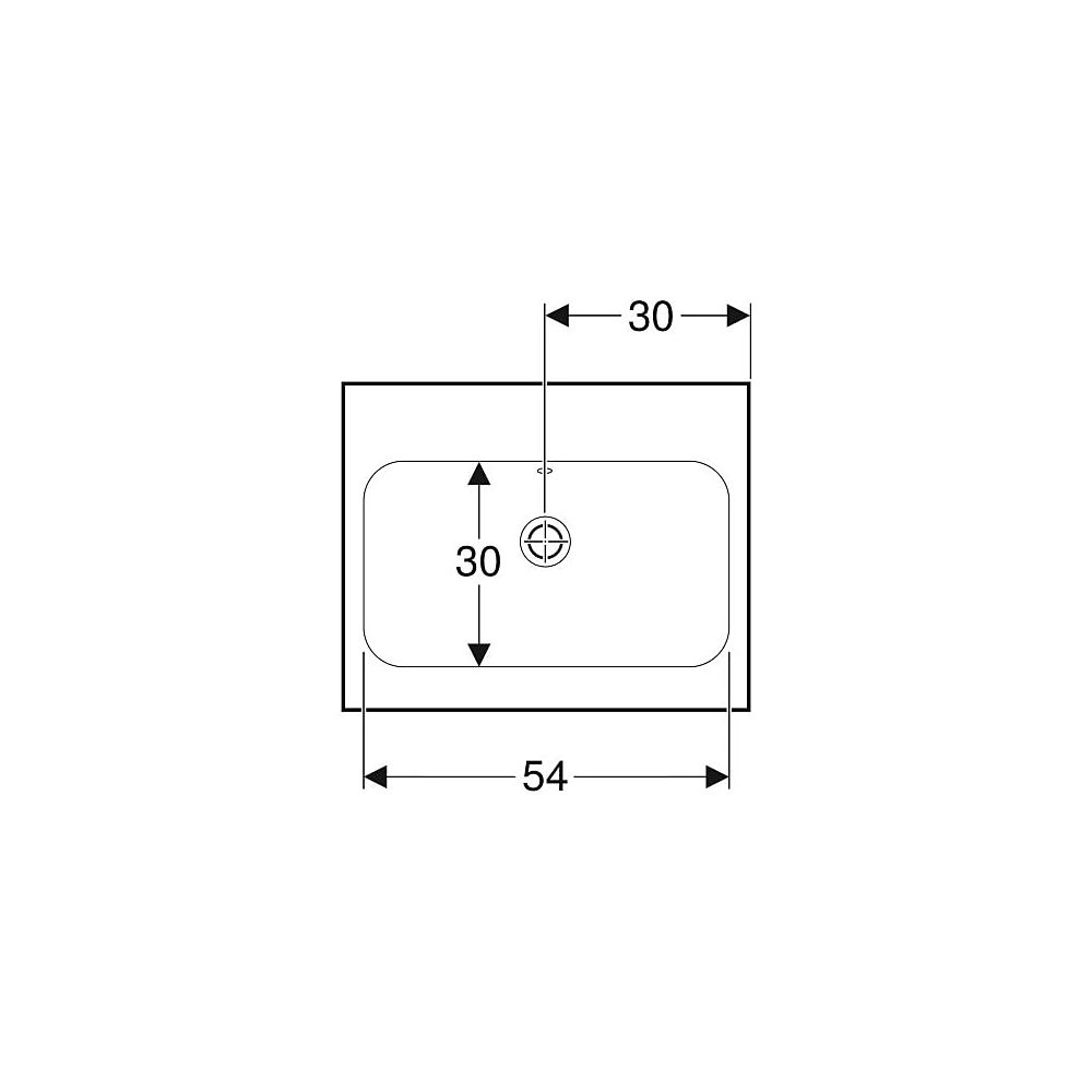 Geberit iCon Light Aufsatzwaschtisch, Breite 60cm, Tiefe 48cm, ohne Hahnloch, Überla... GEBERIT-501847003 4025410895479 (Abb. 4)