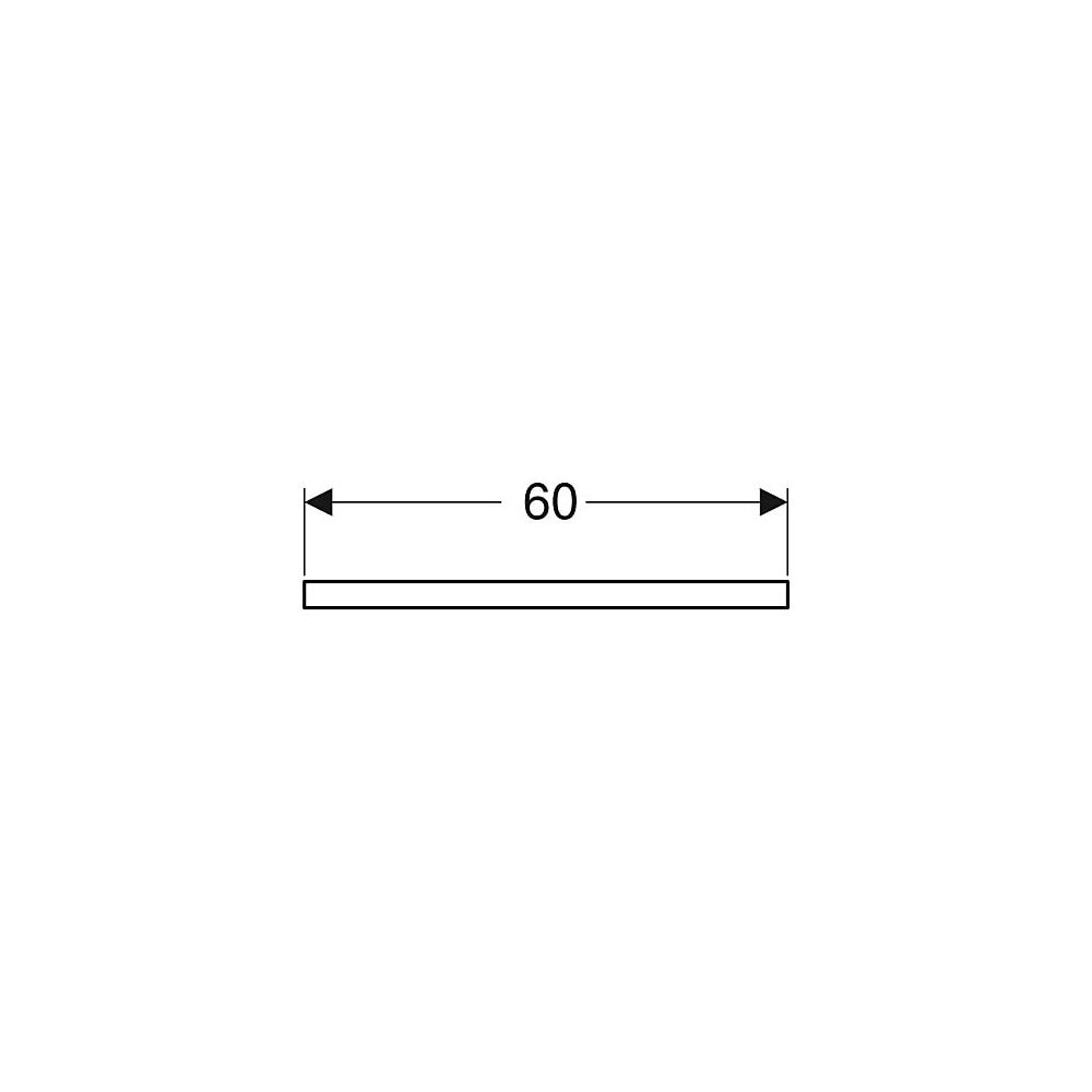 Geberit ONE Waschtischplatte Ausschnitt mittig, für Aufsatzwaschtisch Schalenform, 6... GEBERIT-505271004 4025410936226 (Abb. 5)
