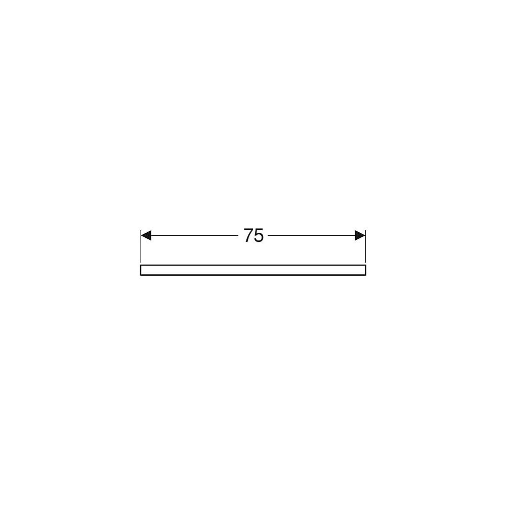 Geberit ONE Waschtischplatte Ausschnitt mittig, für Aufsatzwaschtisch rechteckig, 75... GEBERIT-505282001 4025410936615 (Abb. 5)
