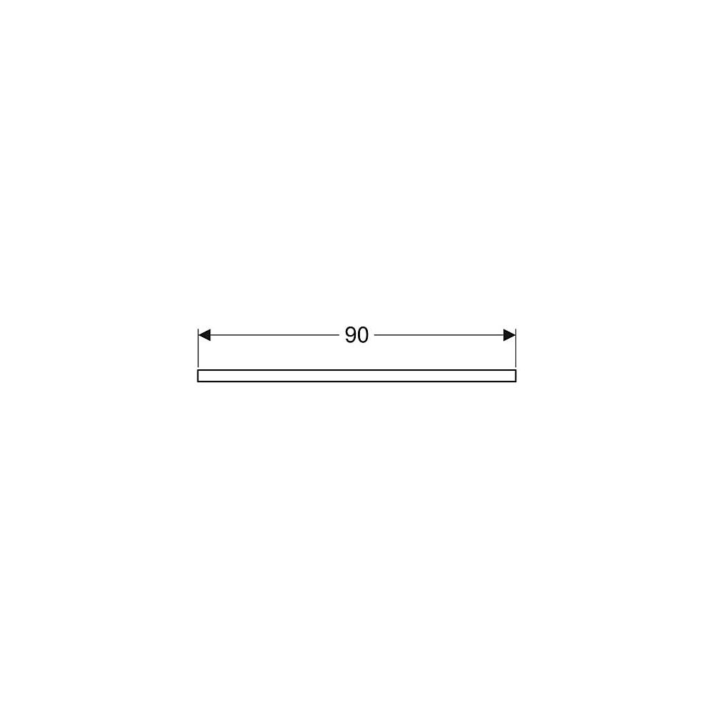 Geberit ONE Waschtischplatte Ausschnitt mittig, für Aufsatzwaschtisch rechteckig, 90... GEBERIT-505283004 4025410936714 (Abb. 5)