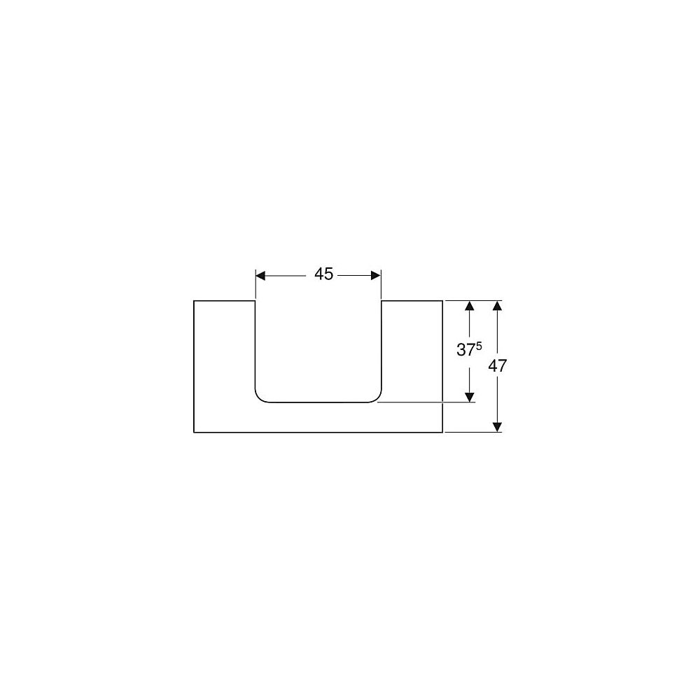 Geberit ONE Waschtischplatte Ausschnitt mittig, für Aufsatzwaschtisch rechteckig, 90... GEBERIT-505283004 4025410936714 (Abb. 4)