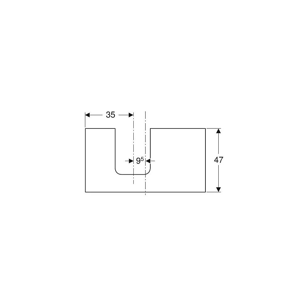 Geberit ONE Waschtischplatte Ausschnitt links, für Aufsatzwaschtisch Schalenform, 90... GEBERIT-505293003 4025410936981 (Abb. 4)