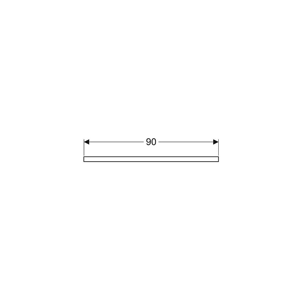 Geberit ONE Waschtischplatte Ausschnitt rechts, für Aufsatzwaschtisch Schalenform, 9... GEBERIT-505313003 4025410937407 (Abb. 5)