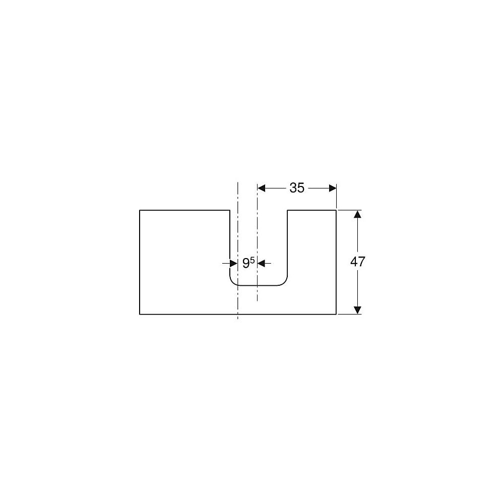 Geberit ONE Waschtischplatte Ausschnitt rechts, für Aufsatzwaschtisch Schalenform, 9... GEBERIT-505313003 4025410937407 (Abb. 4)