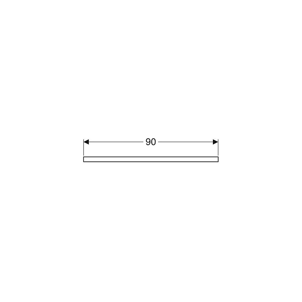 Geberit ONE Waschtischplatte Ausschnitt rechts, für Aufsatzwaschtisch rechteckig, 90... GEBERIT-505323004 4025410937629 (Abb. 5)