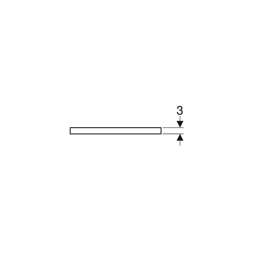 Geberit ONE Waschtischplatte Ausschnitt mittig, für Aufsatzwaschtisch Schalenform, 1... GEBERIT-505274007 4025410936462 (Abb. 6)