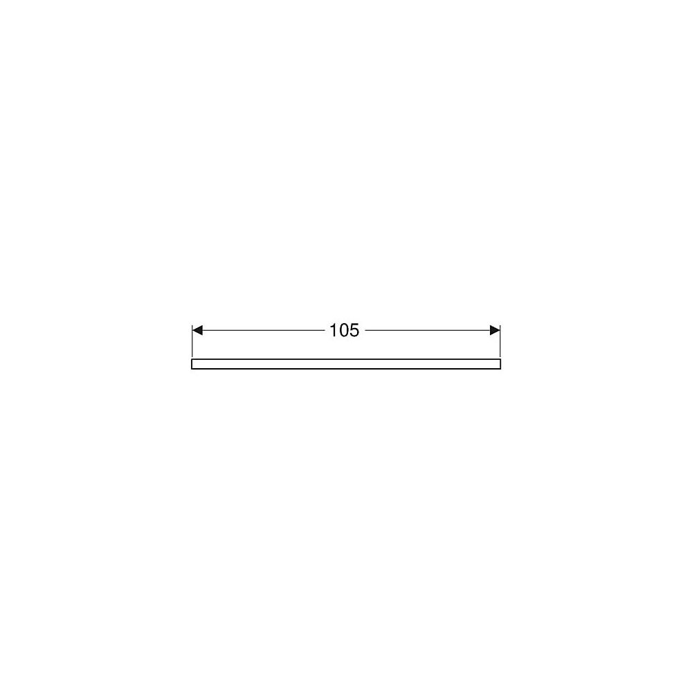 Geberit ONE Waschtischplatte Ausschnitt mittig, für Aufsatzwaschtisch rechteckig, 10... GEBERIT-505284007 4025410936813 (Abb. 5)