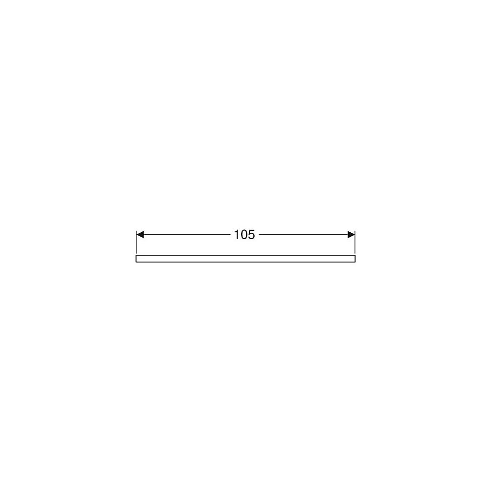 Geberit ONE Waschtischplatte Ausschnitt links, für Aufsatzwaschtisch Schalenform, 10... GEBERIT-505294001 4025410937032 (Abb. 6)