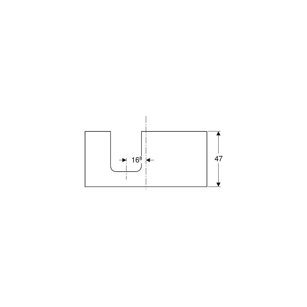 Geberit ONE Waschtischplatte Ausschnitt links, für Aufsatzwaschtisch Schalenform, 10... GEBERIT-505294001 4025410937032 (Abb. 5)