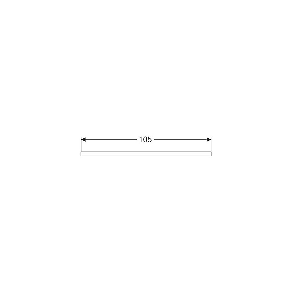 Geberit ONE Waschtischplatte Ausschnitt links, für Aufsatzwaschtisch rechteckig, 105... GEBERIT-505304007 4025410937308 (Abb. 5)