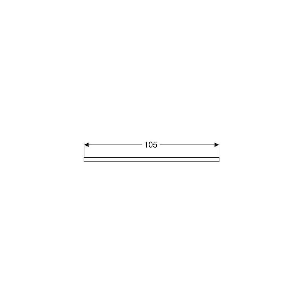 Geberit ONE Waschtischplatte Ausschnitt rechts, für Aufsatzwaschtisch rechteckig, 10... GEBERIT-505324007 4025410937728 (Abb. 5)