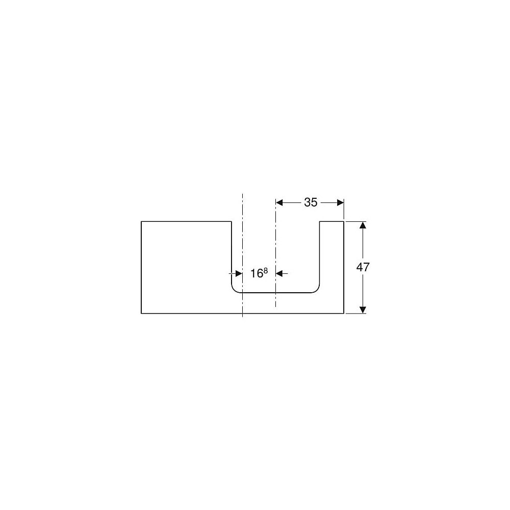 Geberit ONE Waschtischplatte Ausschnitt rechts, für Aufsatzwaschtisch rechteckig, 10... GEBERIT-505324007 4025410937728 (Abb. 4)