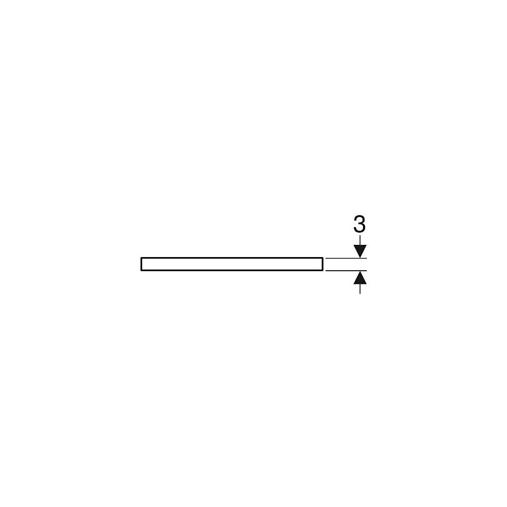 Geberit ONE Waschtischplatte Ausschnitt links, für Aufsatzwaschtisch Schalenform, 12... GEBERIT-505295007 4025410937162 (Abb. 6)