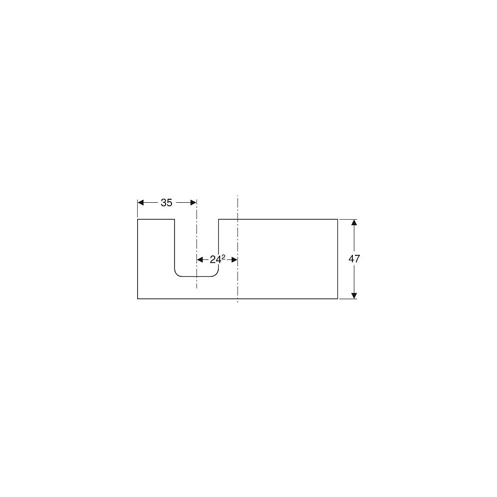 Geberit ONE Waschtischplatte Ausschnitt links, für Aufsatzwaschtisch Schalenform, 12... GEBERIT-505295007 4025410937162 (Abb. 4)