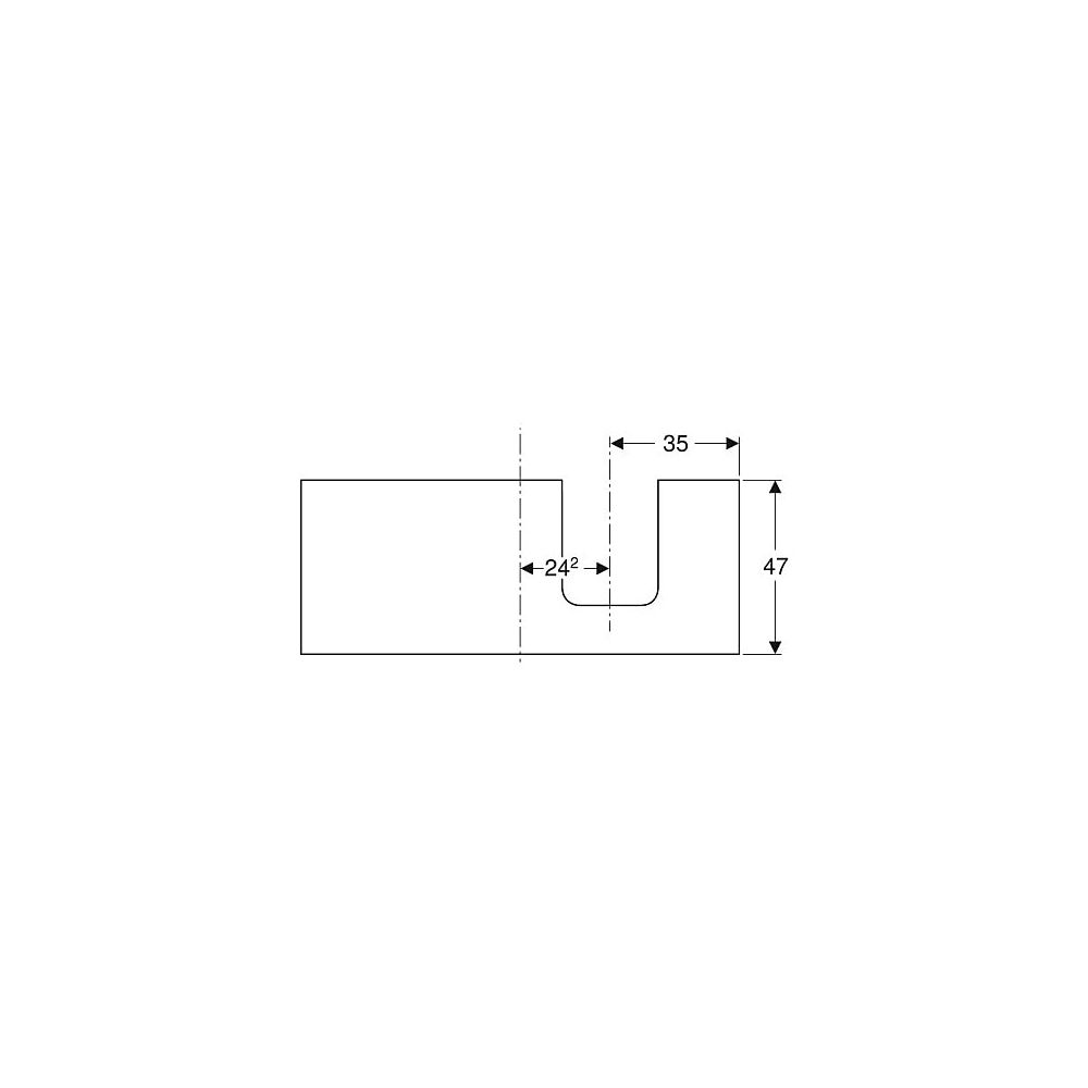 Geberit ONE Waschtischplatte Ausschnitt rechts, für Aufsatzwaschtisch Schalenform, 1... GEBERIT-505315005 4025410937568 (Abb. 4)