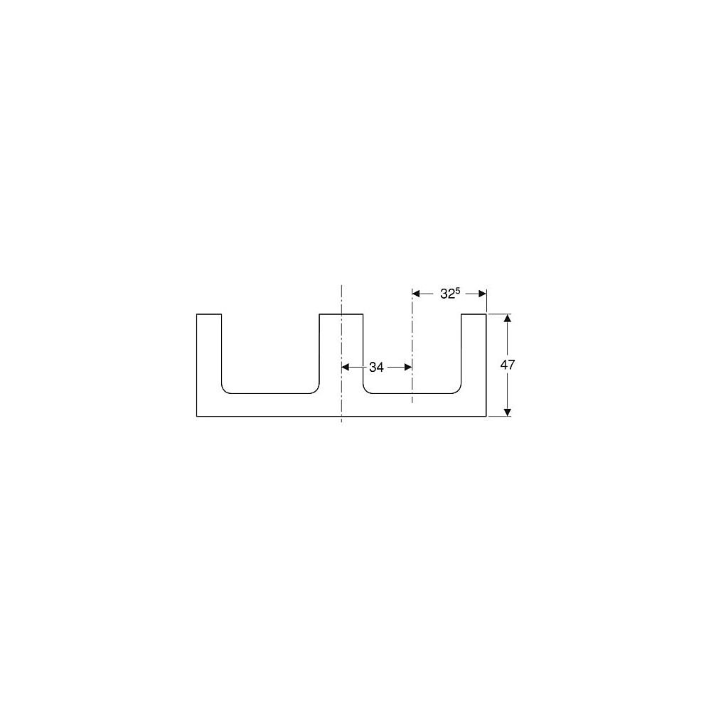 Geberit ONE Waschtischplatte Ausschnitt 2-fach, für Aufsatzwaschtisch rechteckig, 13... GEBERIT-505286001 4025410936899 (Abb. 4)