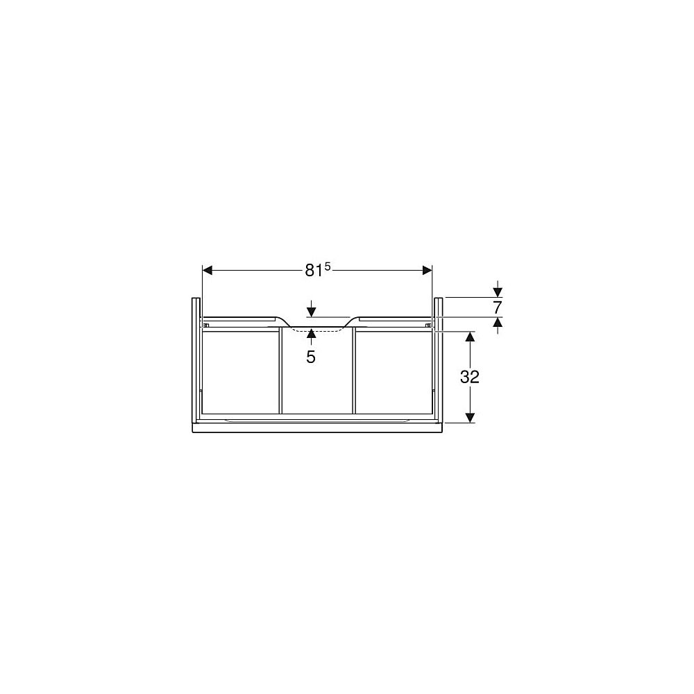 Geberit iCon Unterschrank für Waschtisch 1 Schublade Waschtisch 90cm Sandgrau lackie... GEBERIT-502312JL1 4025410942678 (Abb. 5)
