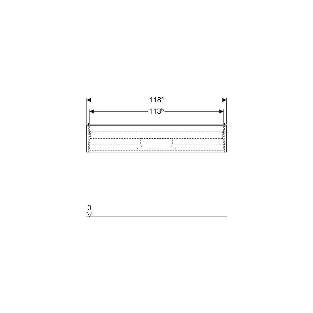 Geberit iCon Unterschrank für Waschtisch 1 Schublade Waschtisch 120cm Sandgrau lacki... GEBERIT-502313JL1 4025410942715 (Abb. 6)