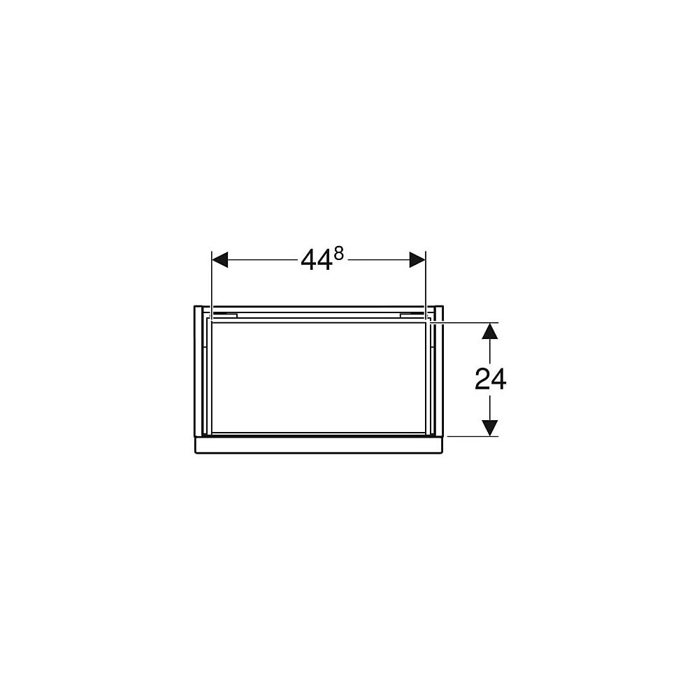 Geberit iCon Unterschrank für Handwaschbecken, 1 Schublade 53x41,5cm, Weiß, lackiert... GEBERIT-502302013 4025410941213 (Abb. 5)