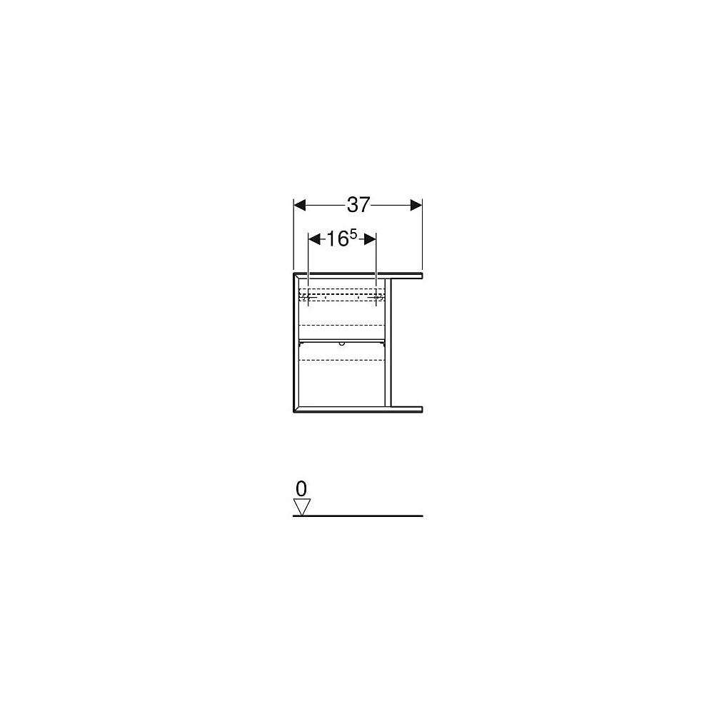 Geberit iCon Seitenelement, 37x40x24,5cm, Weiß lackiert hochglänzend... GEBERIT-502324011 4025410941770 (Abb. 5)