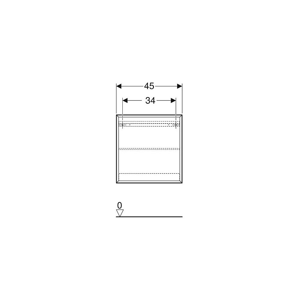 Geberit iCon Regal quadratisch, 45x46,7x13,2cm, Nussbaum hickory Melamin Holzstruktu... GEBERIT-502323JR1 4025410943125 (Abb. 5)