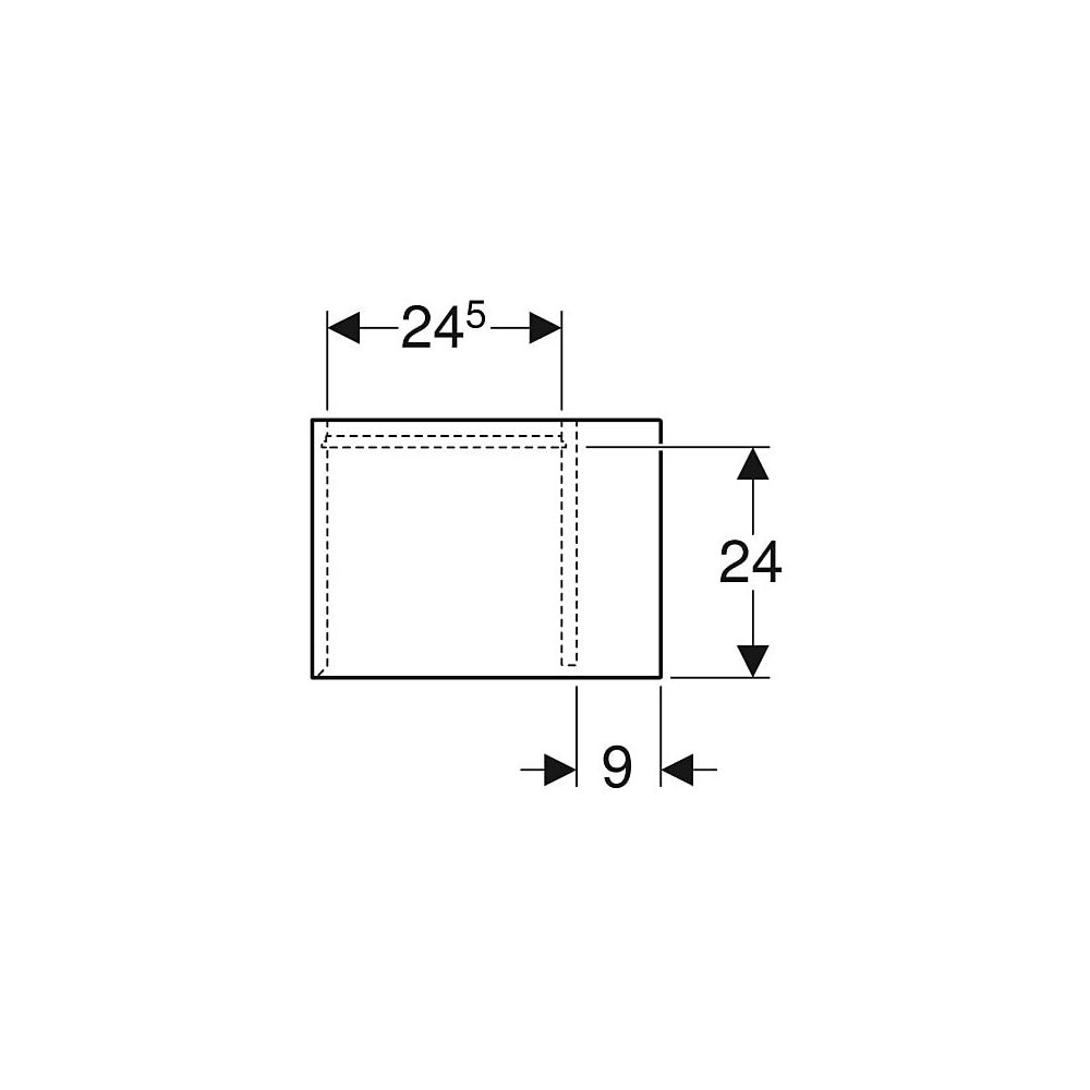 Geberit iCon Seitenelement, 37x40x27,3cm, Eiche Melamin Holzstruktur... GEBERIT-502325JH1 4025410943170 (Abb. 5)