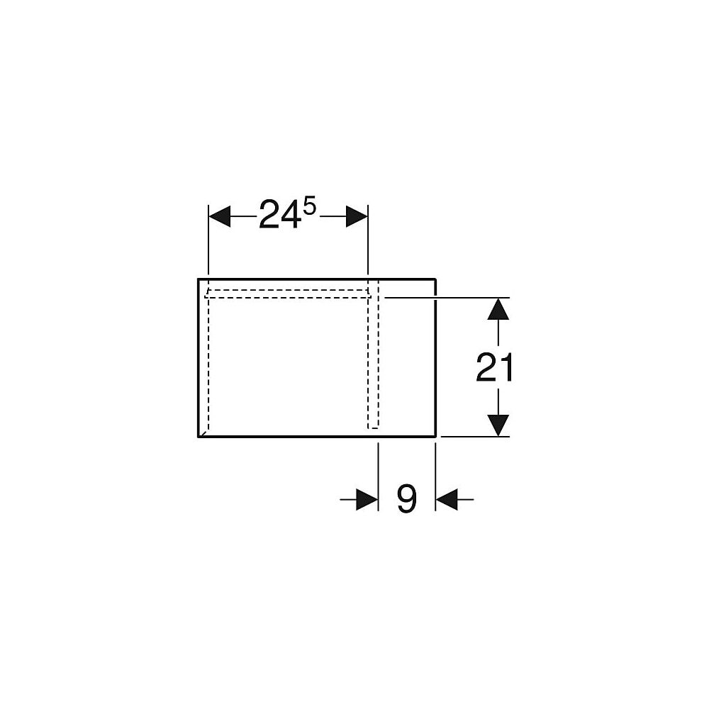 Geberit iCon Seitenelement, 37x40x24,5cm, Weiß lackiert hochglänzend... GEBERIT-502324011 4025410941770 (Abb. 4)