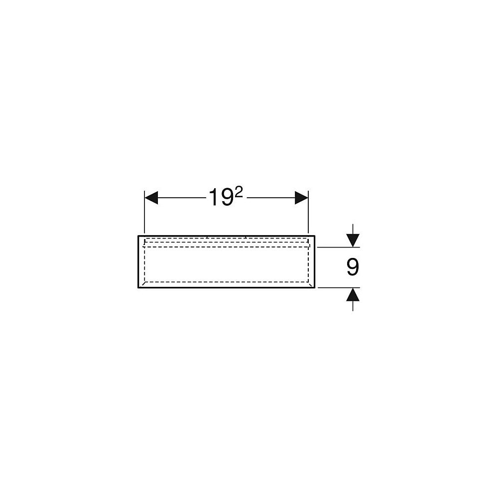 Geberit iCon Regal quadratisch, 45x46,7x13,2cm, Nussbaum hickory Melamin Holzstruktu... GEBERIT-502323JR1 4025410943125 (Abb. 4)