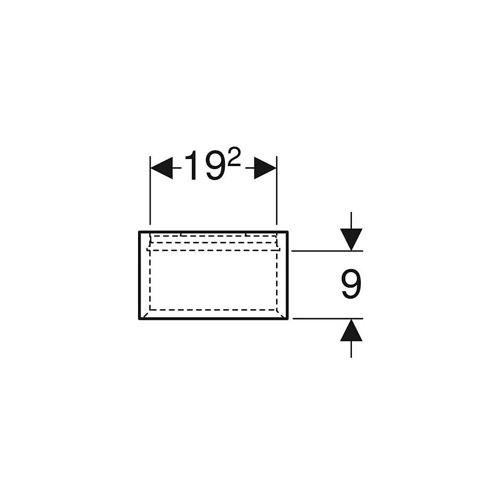 Geberit iCon Wandbox quadratisch, 22,5x23,3x13,2cm, Weiß lackiert matt... GEBERIT-502321013 4025410941725 (Abb. 4)