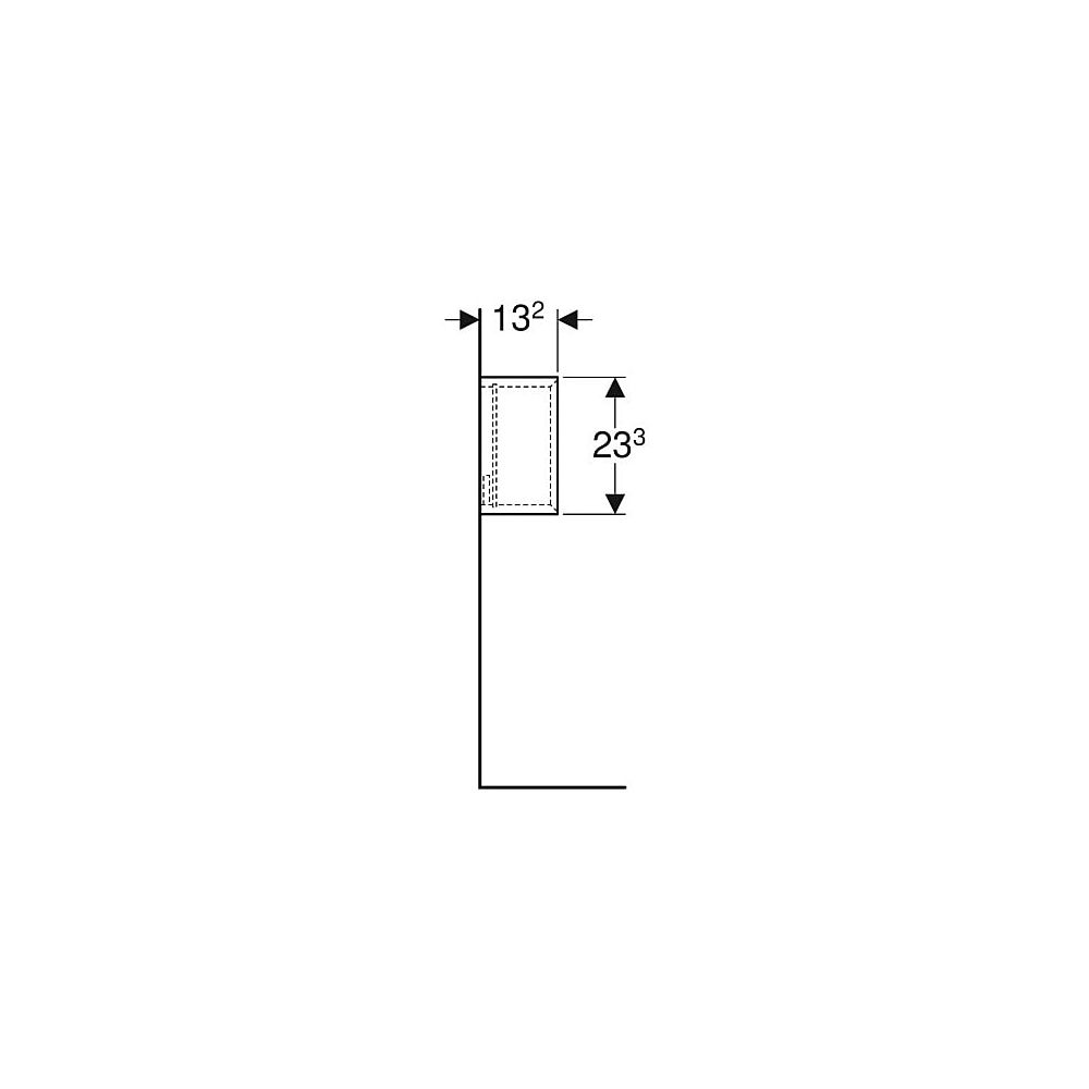 Geberit iCon Wandbox quadratisch, 22,5x23,3x13,2cm, Weiß lackiert matt... GEBERIT-502321013 4025410941725 (Abb. 6)