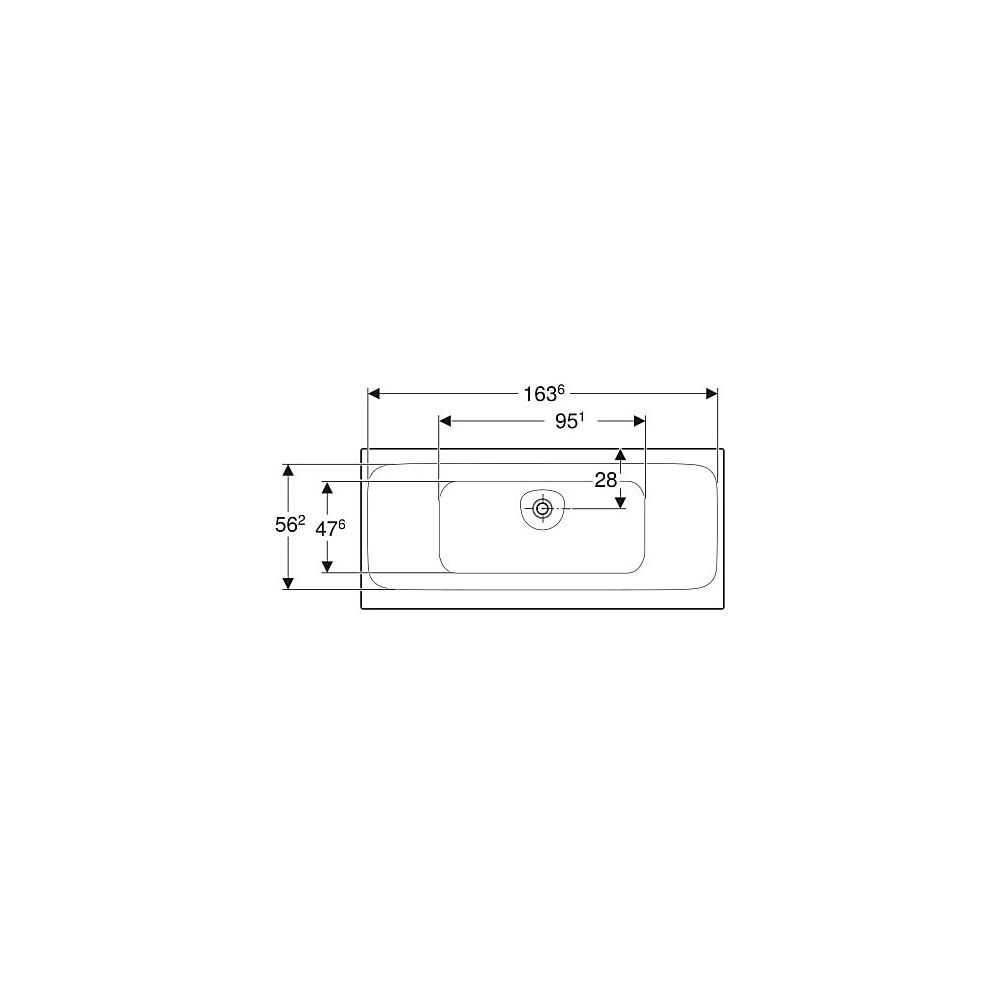 Geberit Tawa Rechteckbadewanne schmaler Rand, Duo 170x75cm, Gesamtvolumen 186l... GEBERIT-554133011 4025410872821 (Abb. 4)