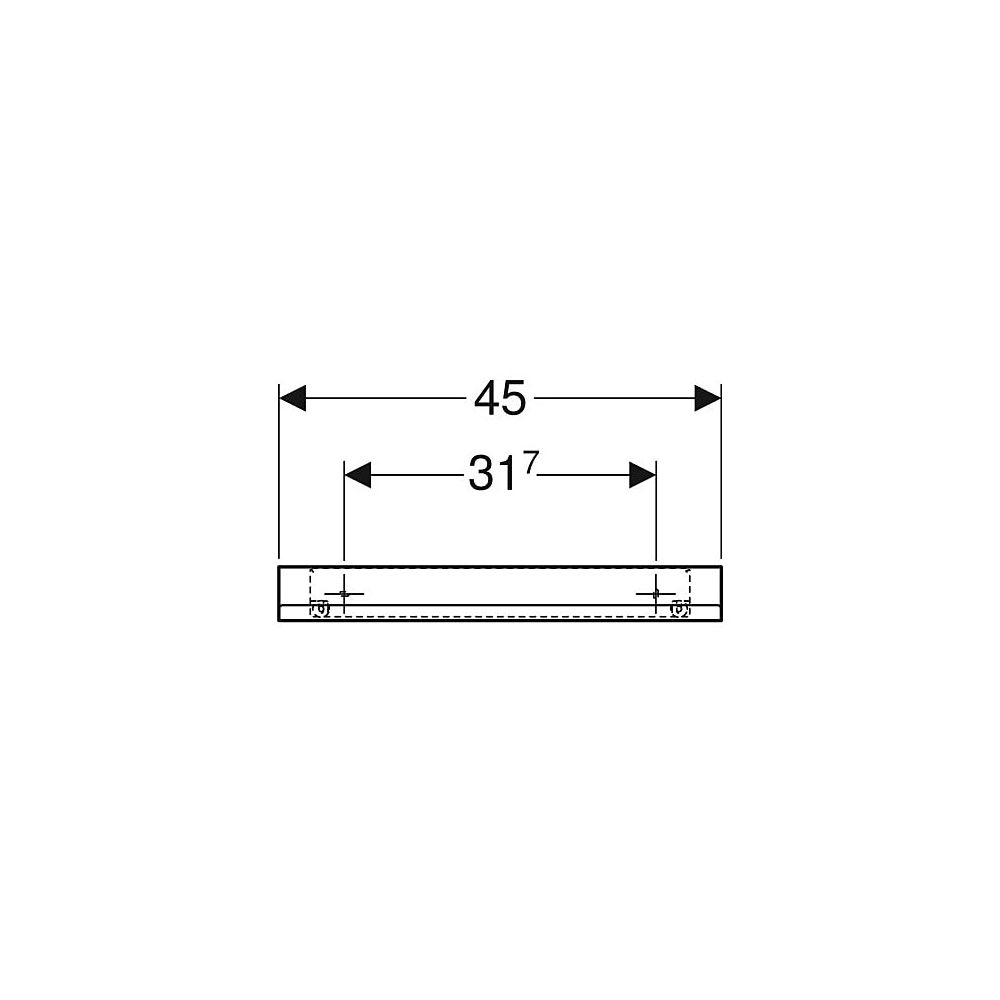 Geberit Wandablage 45x5,5x13cm, Lava pulverbeschichtet matt... GEBERIT-502326JK1 4025410943217 (Abb. 5)