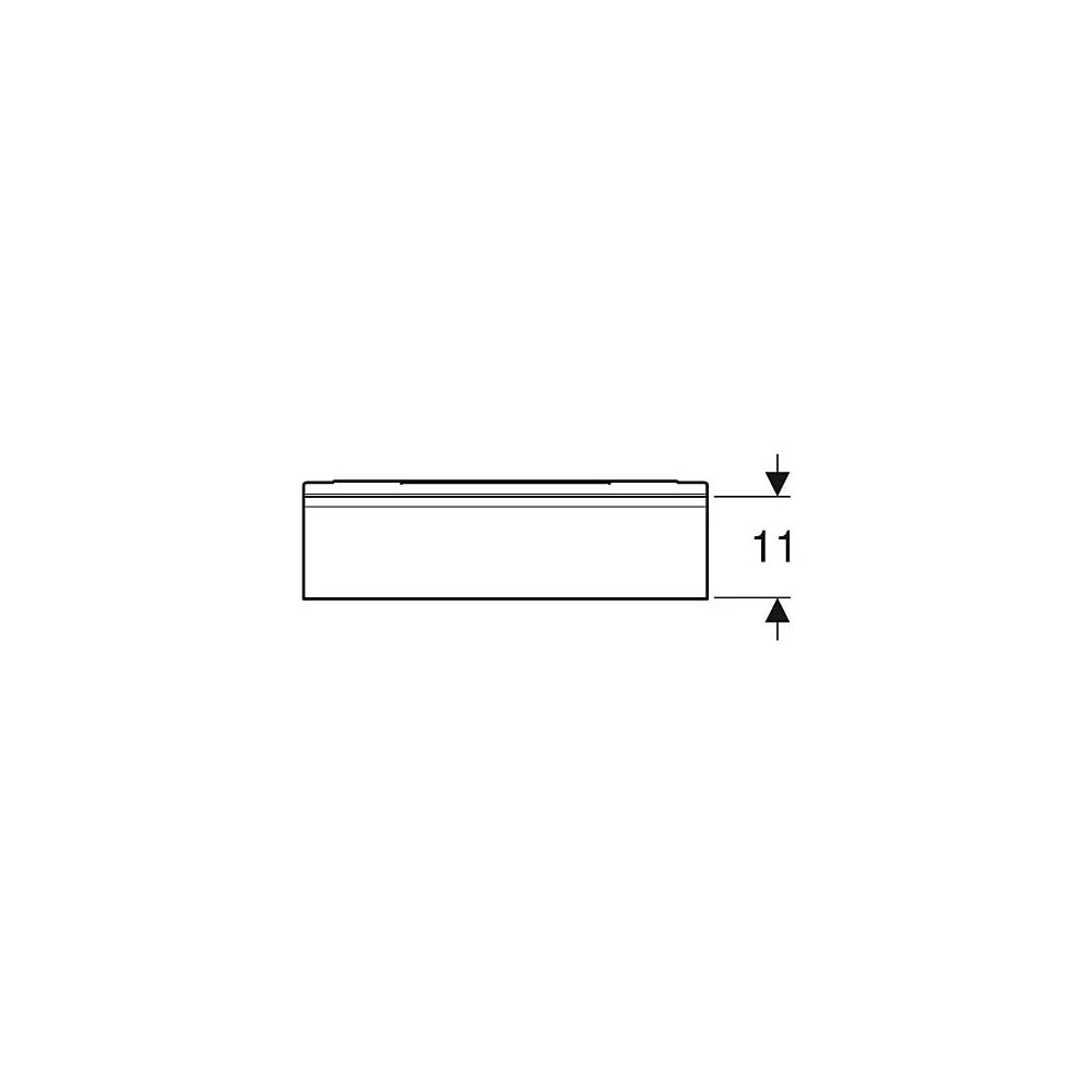Geberit Wandablage 45x5,5x13cm, Lava pulverbeschichtet matt... GEBERIT-502326JK1 4025410943217 (Abb. 4)