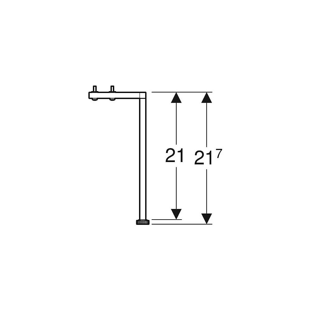 Geberit Set Füße Höhe 21,7cm, Hochglanz verchromt... GEBERIT-502330001 4025410941862 (Abb. 6)