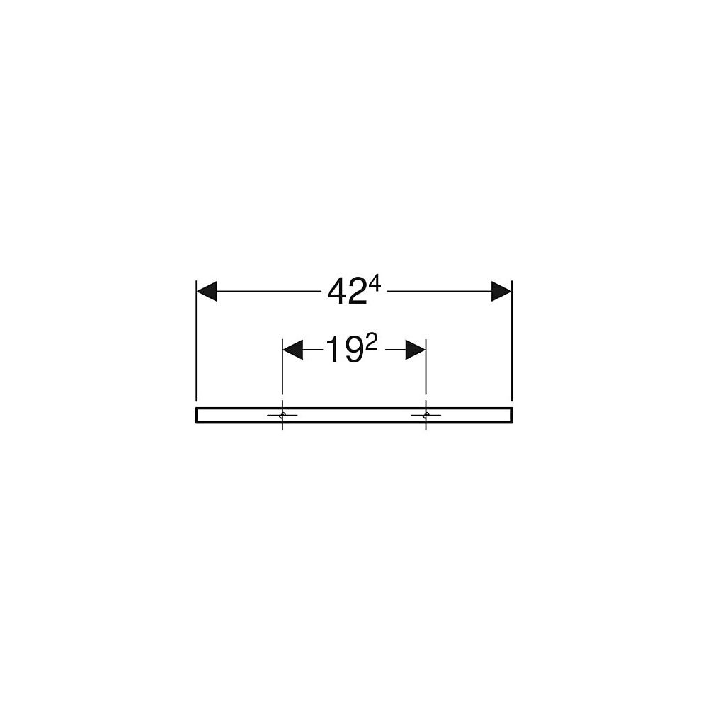 Geberit Handtuchhalter für Badezimmermöbel, 42,4x1,9x4,9cm, Lava pulverbeschichtet m... GEBERIT-502328JK1 4025410943255 (Abb. 5)