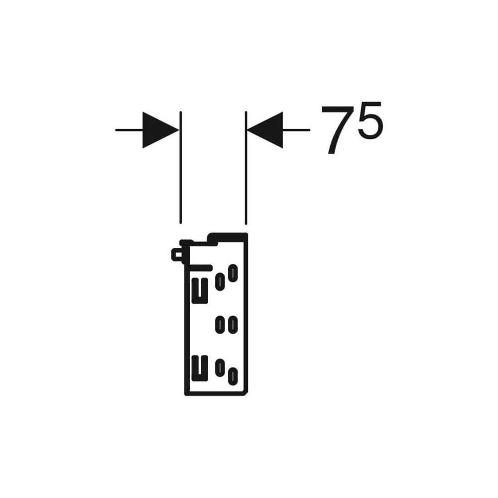 Geberit Duofix Traverse für Elementbefestigung, Ständerabstand ab 60cm, Nennbreite 1... GEBERIT-111045001 4025410946553 (Abb. 5)