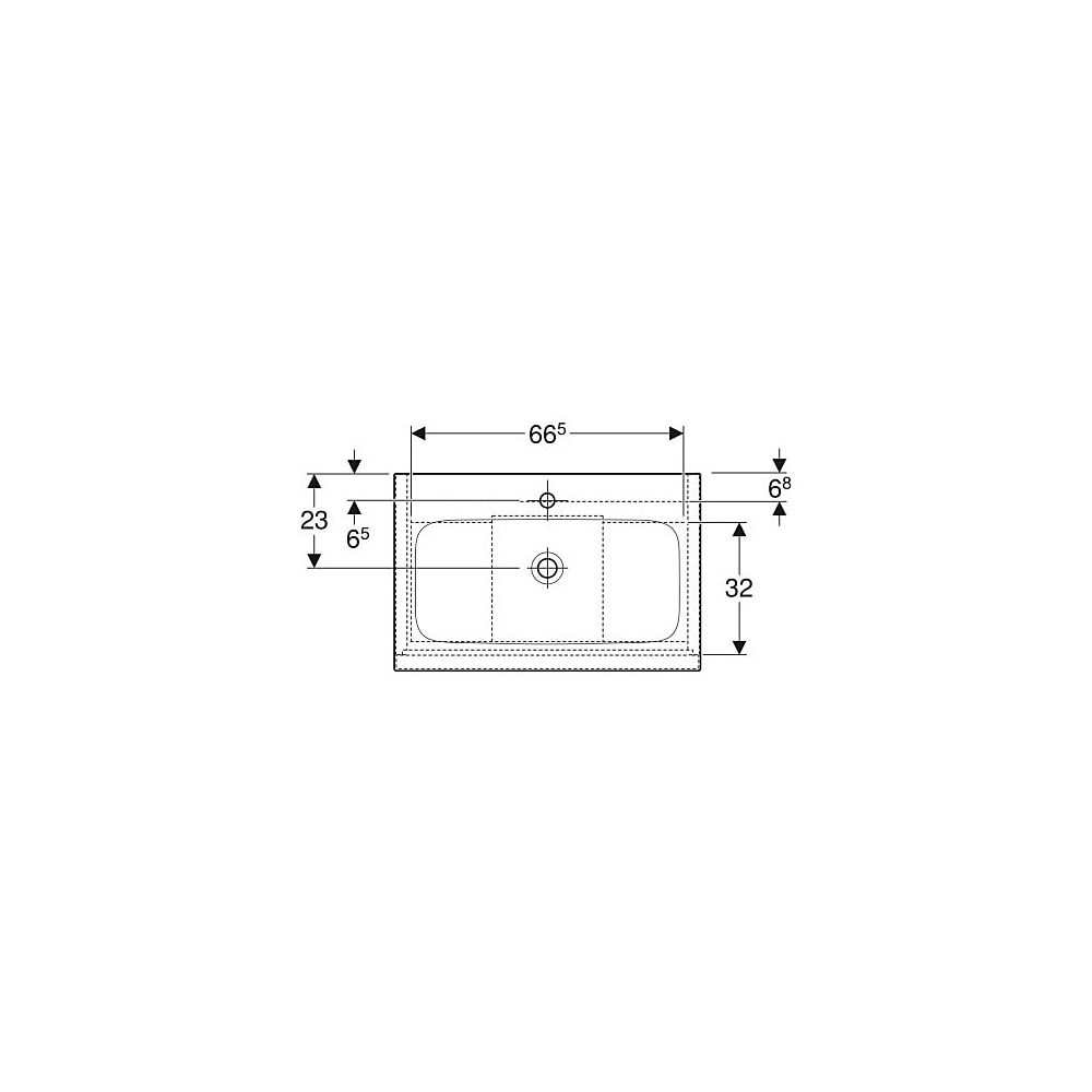 Geberit iCon Set Möbelwaschtisch schmaler Rand 2 Schubladen Ansch. 75cm KeraTect Wei... GEBERIT-502332012 4025410941916 (Abb. 4)